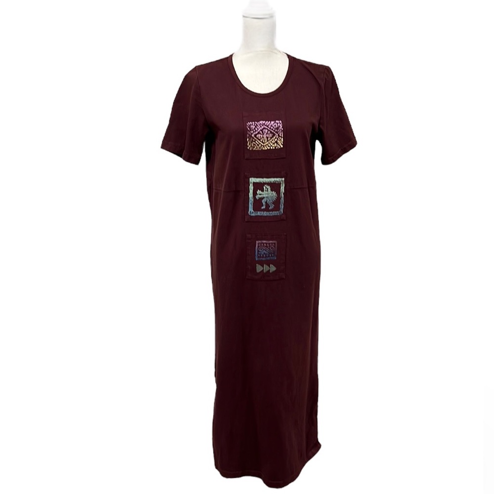 Blue Cactus Maroon Maxi Dress Size Small